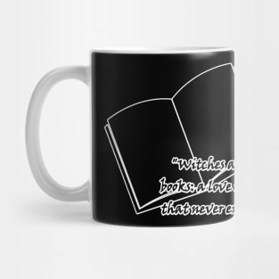 Witches and books: a love spell that never ends. Mug